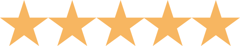 Five golden stars representing high customer ratings for NW Tile & Flooring's professional tile installation services in Dallas, Oregon.